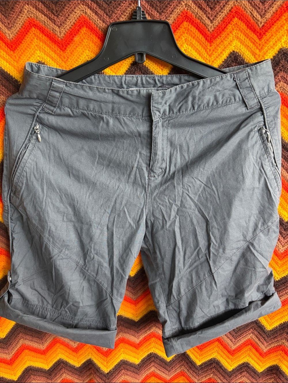Danskin Now Ladies' Gray Athletic Performance Shorts - Size S (4-6) - 9” inseam